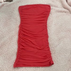 Hot Pink Strapless Body con Fashionova Dress